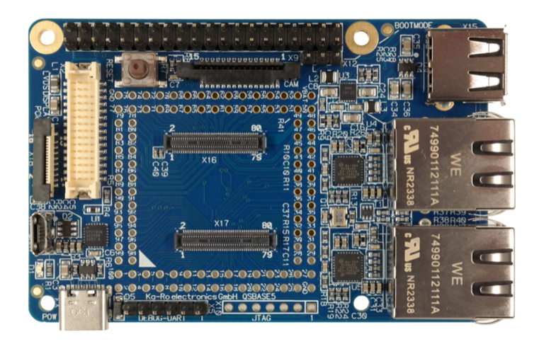 QSBASE5 evaluation baseboard — Ka-Ro QSX 29mm carrier