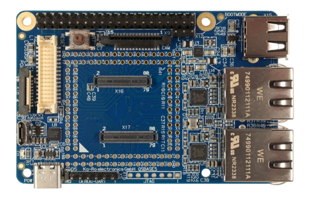 QSBASE5 evaluation baseboard — Ka-Ro QSX 29mm carrier
