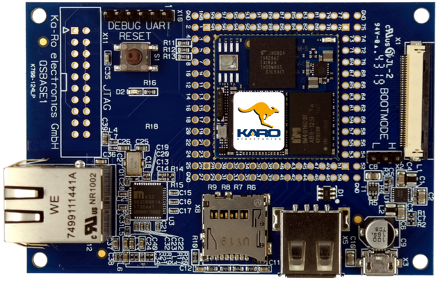 QSBASE1 evaluation baseboard — QSMP-SV35 — QSMP-1351 + QSBASE1 Evalkit